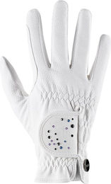 Uvex Sportstyle Diamond Reithandschuhe Unisex Weiß mit Swarovski-Kristallen Größe 9 – Bild 1 von 4