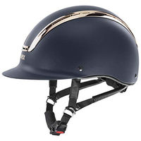 Produktbild von uvex suxxeed Chrome Reithelm Unisex Navy Matt-Coral 54-55 cm