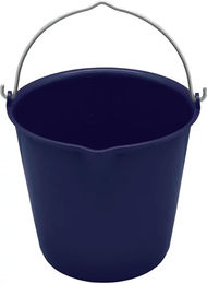 Produktbild von V-Plast Flexibler Kunststoff-Eimer mit Metallgriff in Blau