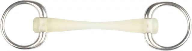 V-Plast Nova Eggbutt Gebiss für Pferde aus Kunststoff und Edelstahl 12,5 cm – Bild 1 von 1