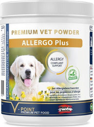 V-POINT ALLERGO Plus Kräuterpulver für Hunde bei Allergien hypoallergen 250 g - 250 g – Bild 1 von 7