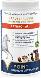 V-POINT ARTHRO Akut Premium Kräuterpulver für Hunde und Pferde mit Teufelskralle, Ingwer, Hagebutte und Weidenrinde 500 g - 500 g – Bild 1 von 6