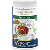 Produktbild von V-POINT BARF-Zusatz Premium Kräuterpulver für Hunde 500 g