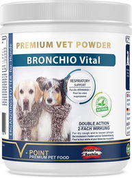 V-POINT BRONCHIO Vital Kräuterpulver für Hunde zur Unterstützung der Atemwege 200 g - 200 g – Bild 1 von 4