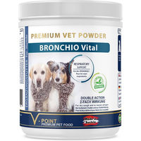 Produktbild von V-POINT BRONCHIO Vital Kräuterpulver für Hunde zur Unterstützung der Atemwege 200 g - 200 g