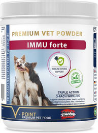 V-POINT IMMU forte Kräuterpulver für Hunde zur Immunstärkung und Herzunterstützung für Senioren 250 g - 250 g – Bild 1 von 4