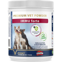Produktbild von V-POINT IMMU forte Kräuterpulver für Hunde zur Immunstärkung und Herzunterstützung für Senioren 250 g - 250 g