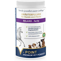 Produktbild von V-POINT RELAX forte Premium Kräuterpulver für Hunde und Pferde 500 g - 500 g