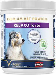 V-POINT RELAXO Forte Kräuterpulver für Hunde zur Beruhigung 200 g vegan und getreidefrei - 200 g – Bild 1 von 4