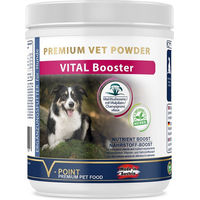 Produktbild von V-POINT VITAL Booster Kräuterpulver zur Immunstärkung für Hunde 250 g getreidefrei und pflanzlich - 250 g