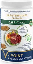 Produktbild von V-POINT BARF-Zusatz - Premium Kräuterpulver für Hunde - 500 g