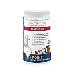 Produktbild von V-POINT Senior Vital Premium Kräuterpulver für Pferde und Hunde - 500 g