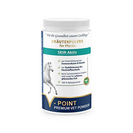 Produktbild von V-POINT Skin Aktiv Premium Kräuterpulver für Pferde - 500 g