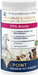 Produktbild von V-POINT Vitamin Booster Vitalpilz- und Kräuterpulver für Hunde und Pferde - 500 g
