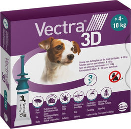 Vectra 3D Dog S - 4 bis 10 kg - 3 Pipetten – Bild 1 von 5