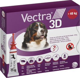 Produktbild von Vectra 3D für Hunde > 40 kg - 3 Pipetten x 8 ml