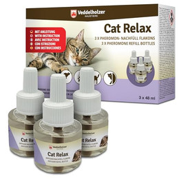 Produktbild von Veddelholzer Relax Cat Pheromone Katzen Nachfüll Set - 3 x 45 ml