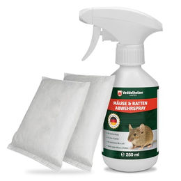 Veddelholzer Tierabwehrspray 250ml Mäuseabwehr Set mit Duftsäckchen natürliches Mäuseabwehrmittel, 250 ml, für Innen & Außen, Haus, Garten, Keller effektiv, hochwirksam Mäuse vertreiben ohne Gift und Chemie – Bild 1 von 7