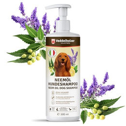 Veddelholzer Tiershampoo 500 ml Natürliches Neemöl Hunde Shampoo sanfte Haut- & Fellpflege, 500 ml, (Rückfettend & Feuchtigkeitsspendend für EIN glänzendes Fell), lindert Juckreiz gegen Flöhe, Zecken & Milben – Bild 1 von 7