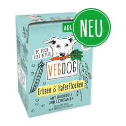 Produktbild von VEGDOG Adult Erbsen & Haferflocken - 200 g