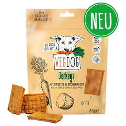 Produktbild von VEGDOG Jerkeys - 9 x 80 g