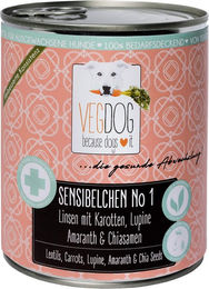 Vegdog Sensibelchen No1 Hundefutter - Dose 6 x 400 g – Bild 1 von 5