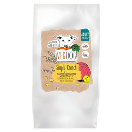 Produktbild von VEGDOG Simply Crunch hypoallergenes Trockenfutter für adulte Hunde - 5 kg