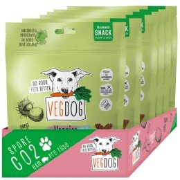 Produktbild von VEGDOG Veggies Skincare hypoallergener Hundesnack - 10 x 125 g