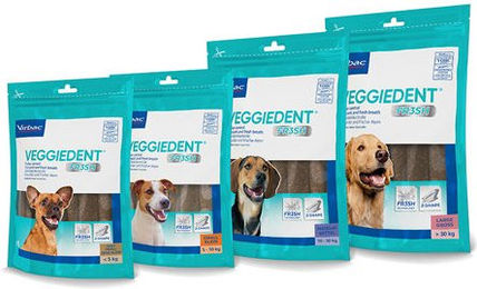 VeggieDent FR3SH - für Hunde von 5 bis 10 kg - 15 Streifen – Bild 1 von 5