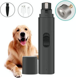 VEKROBOT Krallenschleifer Tragbare Haustier Nagelfeile Elektrisch leise aufladbar Katzen Hunde, (1 tlg., Einfach zu verwendendes elektrisches Nagelpflegegerät), Haustier-Pflegewerkzeug für Pfoten – Bild 1 von 5