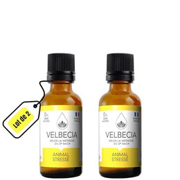 Produktbild von Velbecia Bachblüten Stress für Hunde und Katzen alkoholfrei - 30 ml