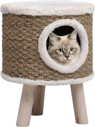 Produktbild von Vellora Katzen-Hängematte mit Holzbeinen und Seegras