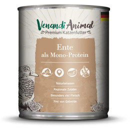 Produktbild von Venandi Animal Ente Monoprotein Nassfutter - 6 x 800 g