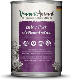 Produktbild von Venandi Animal Ente Monoprotein Nassfutter - 12 x 400 g