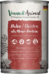 Produktbild von Venandi Animal Huhn Monoprotein Nassfutter - 6 x 400 g