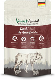 Produktbild von Venandi Animal Monoprotein 125g Katzennassfutter 12 x 125 Gramm Rind