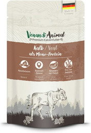 Produktbild von Venandi Animal Monoprotein 125g Katzennassfutter Sparpaket 24 x 125 Gramm Kalb