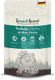 Produktbild von Venandi Animal Monoprotein 125g Katzennassfutter Sparpaket 24 x 125 Gramm Truthahn
