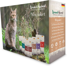 Produktbild von Venandi Animal Monoprotein Mixpack Katzenfutter - 12 x 125 g