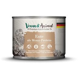 Produktbild von Venandi Animal Premium Katzenfutter Ente Monoprotein Nassfutter - 6 x 200 g