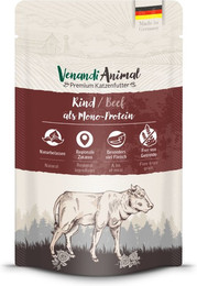 Produktbild von Venandi Animal Premium Nassfutter für Katzen - Rind Monoprotein - 12 x 125 g