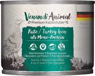 Produktbild von Venandi Animal Pute als Monoprotein 24x200g