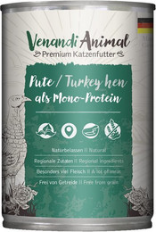 Produktbild von Venandi Animal Pute als Monoprotein 6x400g