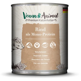 Produktbild von Venandi Animal Rind Monoprotein Nassfutter Katze - 6 x 800 g