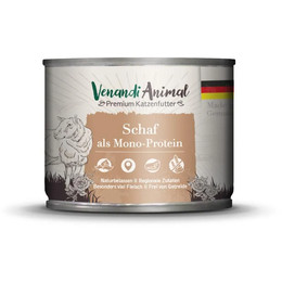 Produktbild von Venandi Animal Schaf Monoprotein Nassfutter - 6 x 200 g