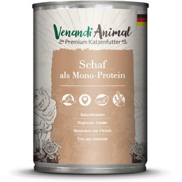 Produktbild von Venandi Animal Schaf Monoprotein Nassfutter - 6 x 400 g