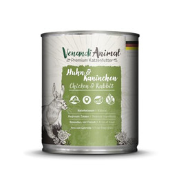 Produktbild von Venandi Premium Nassfutter für Katzen Huhn und Kaninchen - 800 g