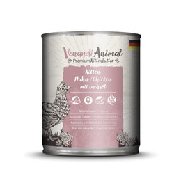 Produktbild von Venandi Premium Nassfutter für Katzen Kitten Huhn mit Lachsöl - 800 g