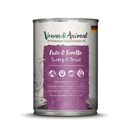 Produktbild von Venandi Premium Nassfutter für Katzen Pute und Forelle - 6 x 400 g