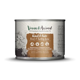 Produktbild von Venandi Premium Nassfutter für Katzen Rind und Pute - 24 x 200 g